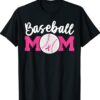 Baseball Mom Pink Ribbon Breast Cancer Awareness Fighters Shirt