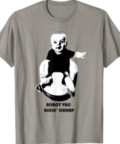 Robot Vac Ridin' Champ Funny Baby Shirt