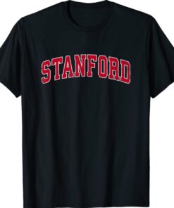 Stanford California CA Vintage Sports Design Red Shirt