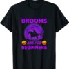 Brooms Are For Beginners Horses Witch Halloween Shirt