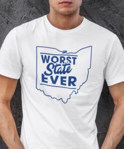 Worst State Ever Ohio Map TShirt