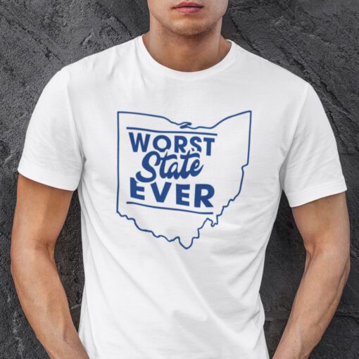 Worst State Ever Ohio Map TShirt