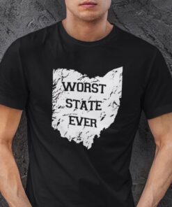 Worst State Ever Ohio State Map Shirt