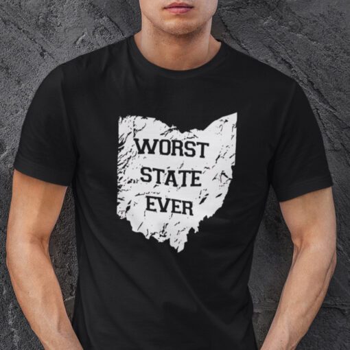 Worst State Ever Ohio State Map Shirt