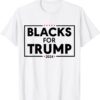 Classic Blacks For Trump 2024 USA Flag Patriots T-Shirt