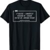 T-Shirt Smartest Person in The Room ,Wrong Room Graphic