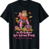 T-Shirt In October We Wear Pink Ribbon Scarecrow Breast Cancer