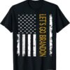 T-Shirt Let's Go Brandon,Vintage American Flag distressed design