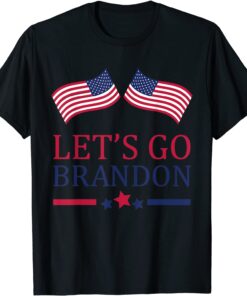 Funny Let's Go Brandon American Flag Impeach Biden Anti Liberal T-Shirt