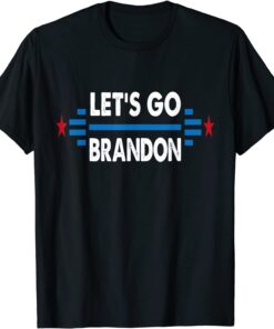 T-Shirt Let's Go Brandon Conservative Anti Liberal US Flag 2021