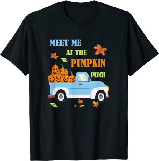 2021 Meet Me At The Pumpkin Patch Truck Halloween Kids Girls T-Shirt