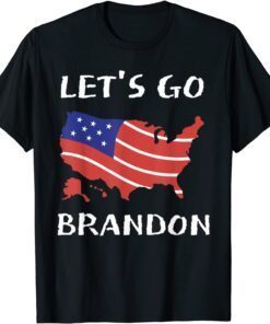 2021 Anti Biden 46 Let's Go Brandon American Flag Impeach Biden Funny Men Women Classic T-Shirt