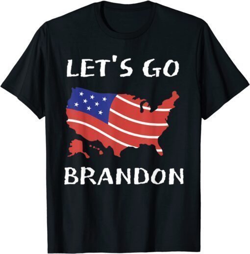 2021 Anti Biden 46 Let's Go Brandon American Flag Impeach Biden Funny Men Women Classic T-Shirt
