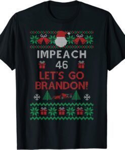 T-Shirt Let's Go Brandon tshirt Anti Biden Ugly Christmas Sweater Anti Biden