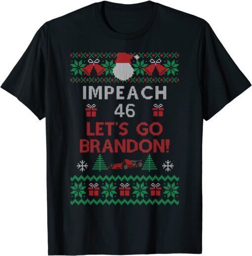 T-Shirt Let's Go Brandon tshirt Anti Biden Ugly Christmas Sweater Anti Biden