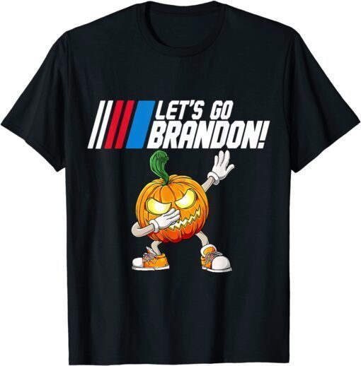 T-Shirt Let's go brandon dabbing halloween pumpkin ,Impeach 46