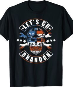 2021 Let's Go Brandon Conservative Anti Liberal US Flag T-Shirt