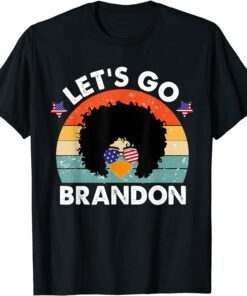 Shirts FJB Let's Go Brandon Joe Biden Chant Anti Liberal US Flag Retro