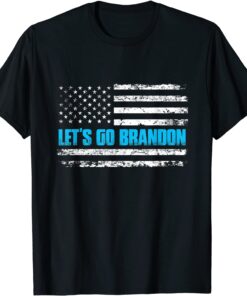 Classic Let's Go Brandon Funny Men Women US Flag Vintage T-Shirt