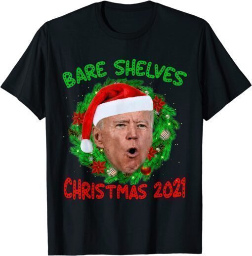 T-Shirt Bare Shelves Biden Funny Meme Christmas Foxtrot Xmas Bravo