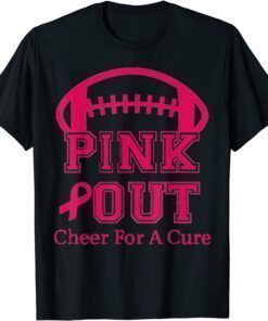 Breast Cancer Awareness Cheer For The Cure Pink Out Funny T-Shirt