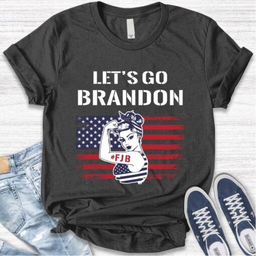 Vintage Let's Go Brandon, Fuck Joe Biden Unisex Shirts T-Shirt