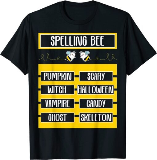 Classic Spelling Bee Pun Halloween Costume for Teachers Classic Shirts