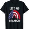Let's Go Brandon, American Rainbow Flag Biden Unisex T-Shirt
