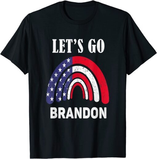 Let's Go Brandon, American Rainbow Flag Biden Unisex T-Shirt