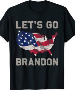 Funny Let's Go Brandon Lets Go Brandon US Flag Men Women Gift T-Shirt