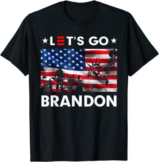 Classic Let's Go Brandon Joe Biden Impeach 46 USA Flag Shirts