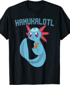 T-Shirt Hanukalotl Funny Jewish Pastel Goth Kawaii Axolotl Amphibian