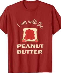 Funny I'm With The Peanut Butter Jelly Halloween Couple Costume T-Shirt