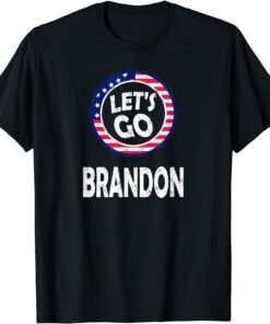 Classic Let's Go Brandon Conservative Anti Liberal US Flag T-Shirt