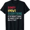 2021 Bampy Know Everything Fathers Day for funny Grandpa Bampy T-Shirt