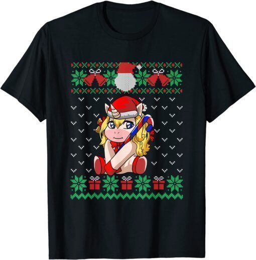 Funny Santa Unicorn, Ugly Christmas Sweater, Women Girls Boys Kids TShirt