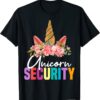 2021 security Tee for women funny Unicorn Security Gift Tee Shirt