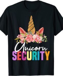 2021 security Tee for women funny Unicorn Security Gift Tee Shirt