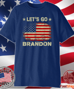 Let's Go Brandon American Flag Impeach Biden Shirt