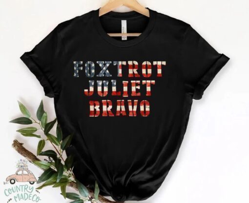 Foxtrot Juliet Bravo Shirt America Flag Let's Go Brandon T-shirt FJB Shirt Joe Biden Tee, Anti Biden
