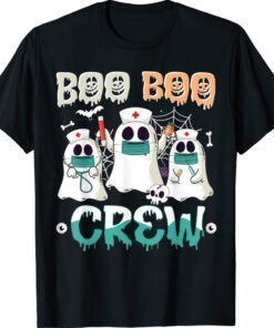 Boo boo Crew Nurse Halloween Ghost Costume Matching Shirt