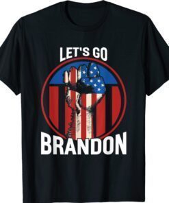 Cool Let’s Go Brandon US Flag Quote Shirt