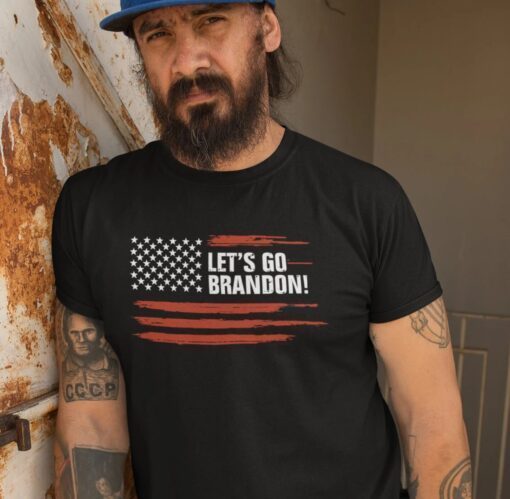 American Let's Go Brandon Chant Flag Shirt