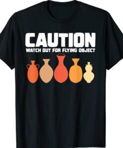 Caution Watch Out Flying Object Ceramic Artist Pottery Lov