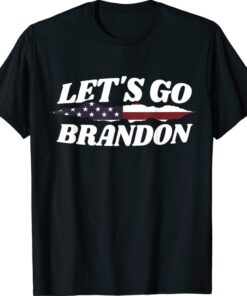 Vintage Lets Go Brandon Funny US Flag Shirt