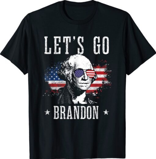 Let's Go Brandon George Washington American Flag Shirt