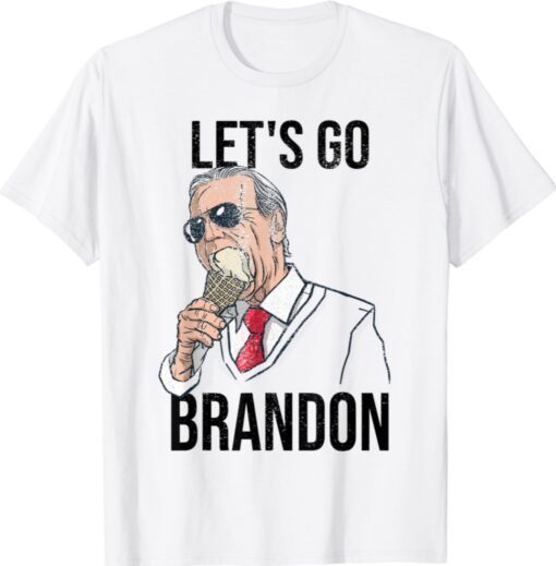 Let's Go Brandon Biden Anti Liberal US Flag Shirt