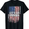 Let's Go Brandon Anti Biden US Grunge Flag Shirt