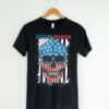 Let's Go Brandon US Flag Skull Shirt