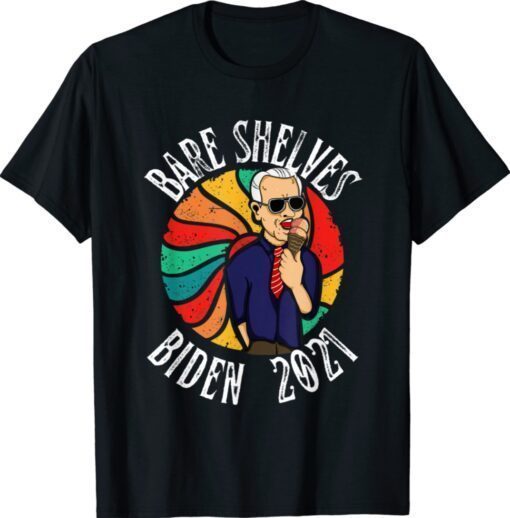 Funny Bare Shelves Biden Meme Shirt